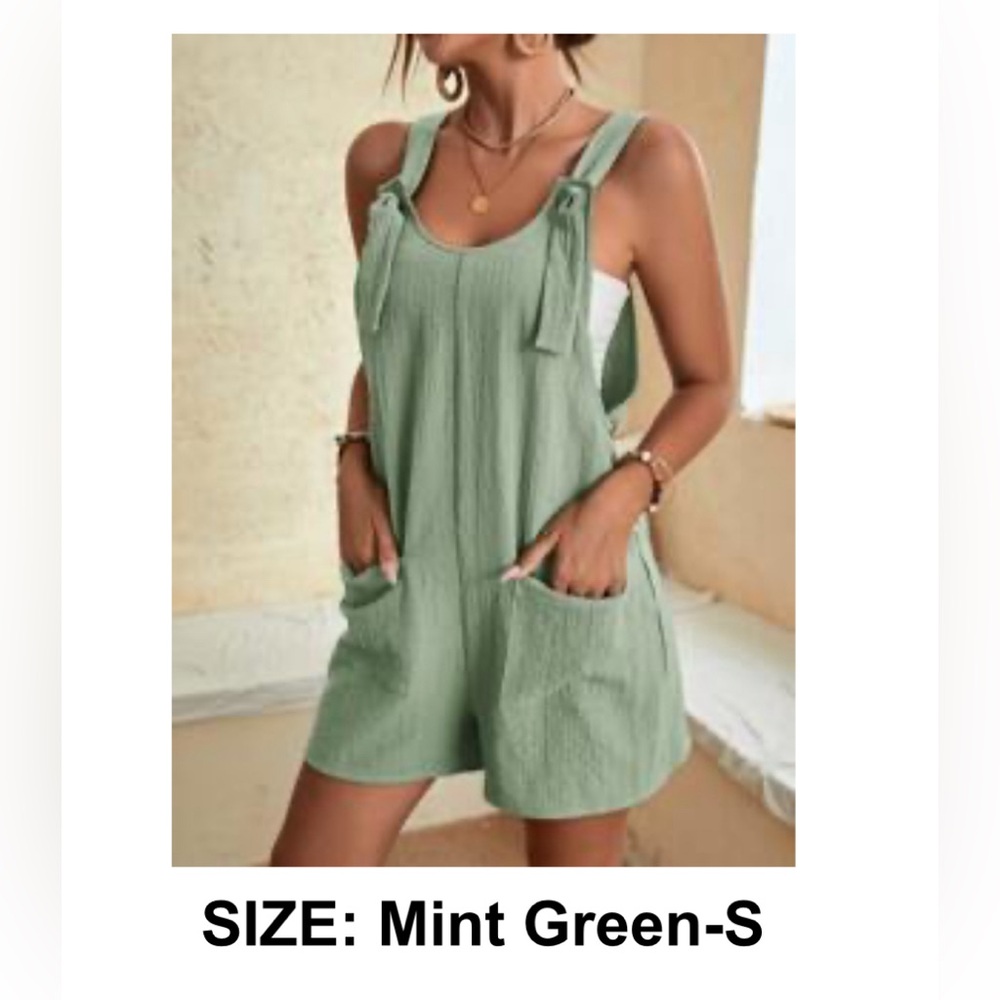 Mint green romper